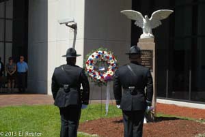 Honor Guard in front of memorial 2